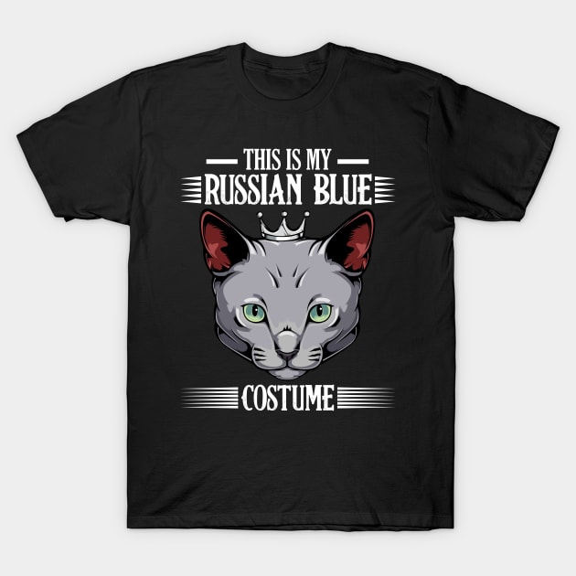 This Is My Russian Blue Costume - Funny Cat Lover T-Shirt by Lumio Gifts